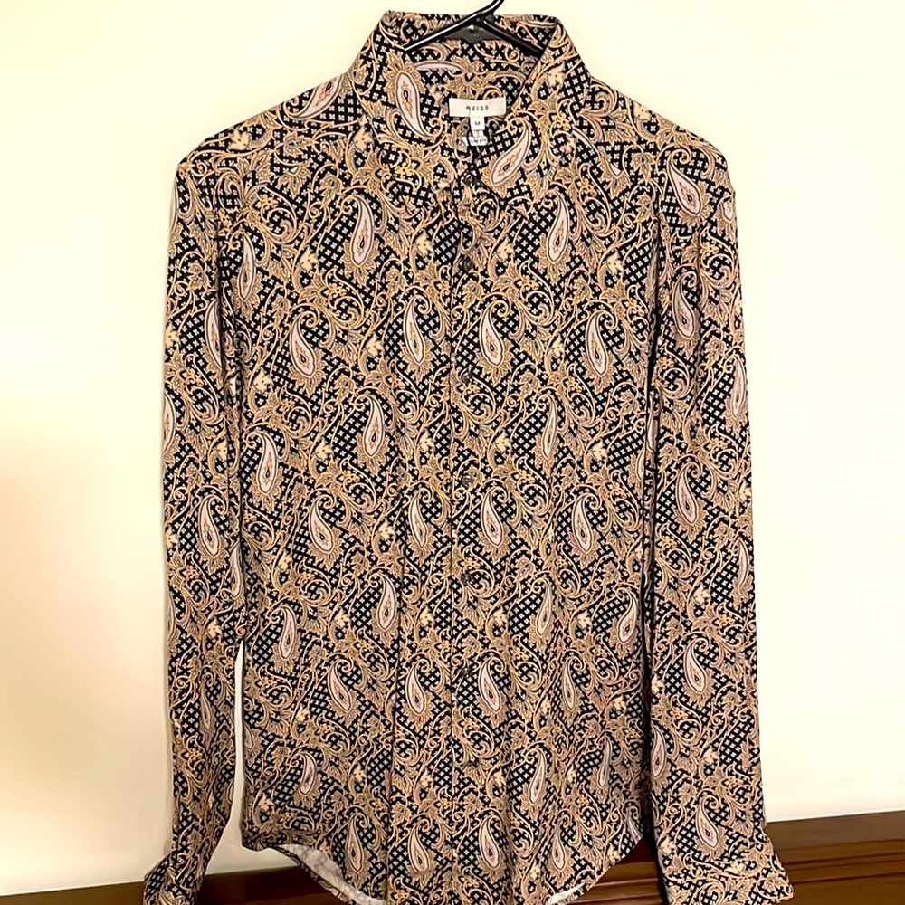 Reiss Paisley Shirt Medium Slim fit